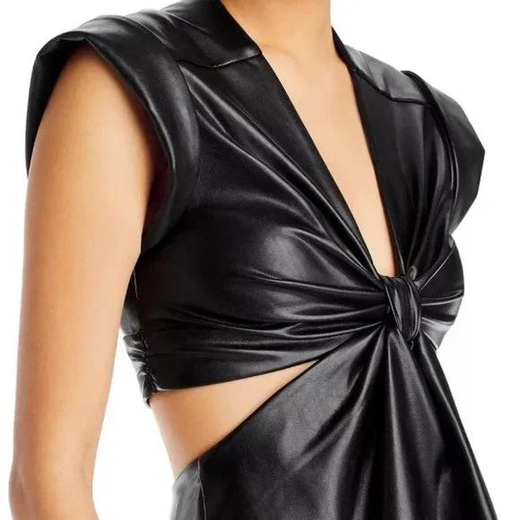 Jason Wu Faux Leather Black Dress - New with Tag - Picture 4 of 4